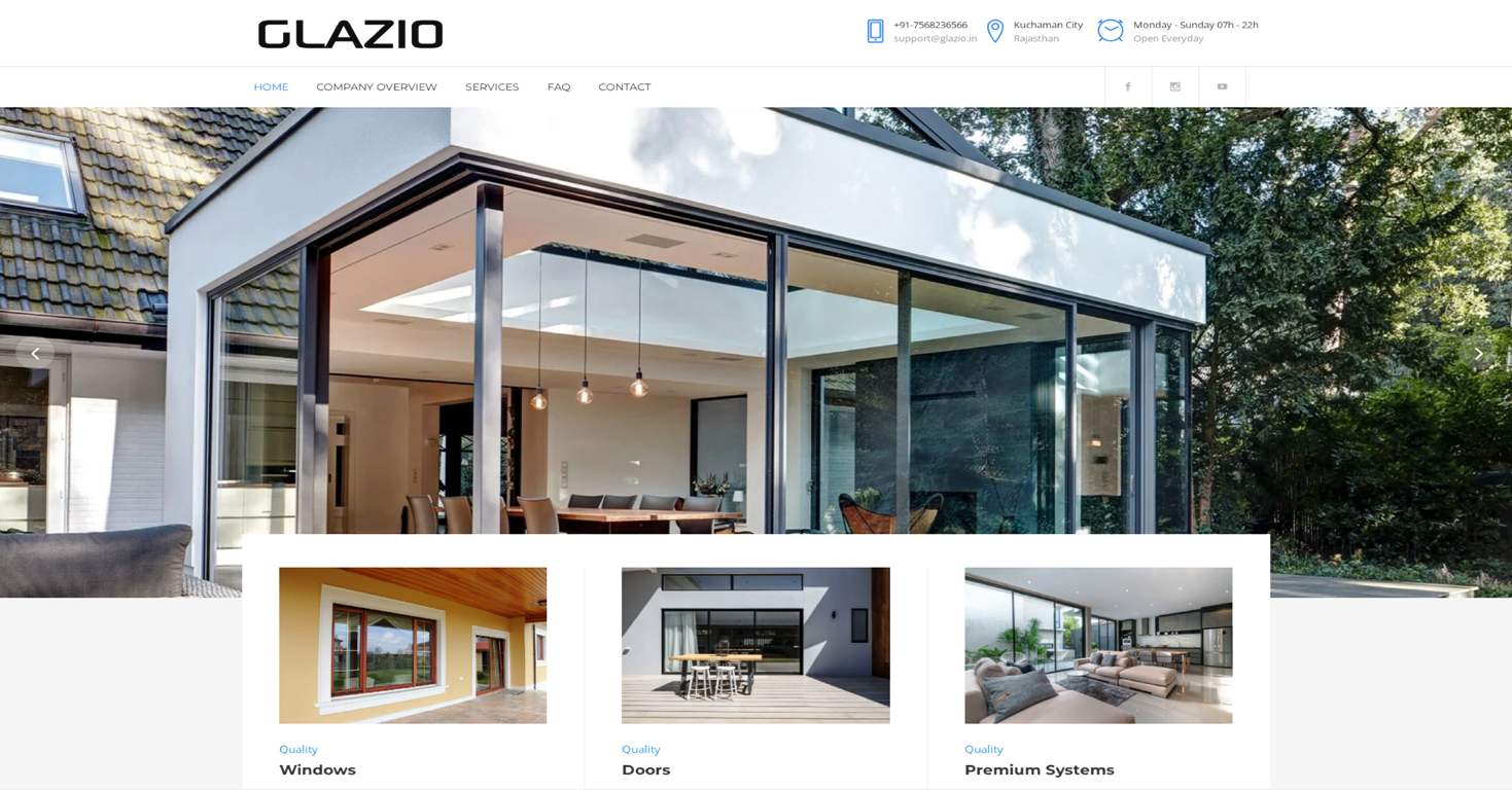 Glazio: Best Aluminium Windows & Doors Manufacturer Website