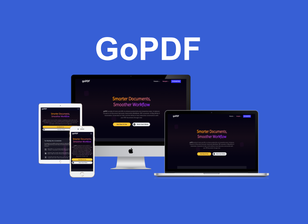 GoPDF - AI Chat With PDF SAAS Platform